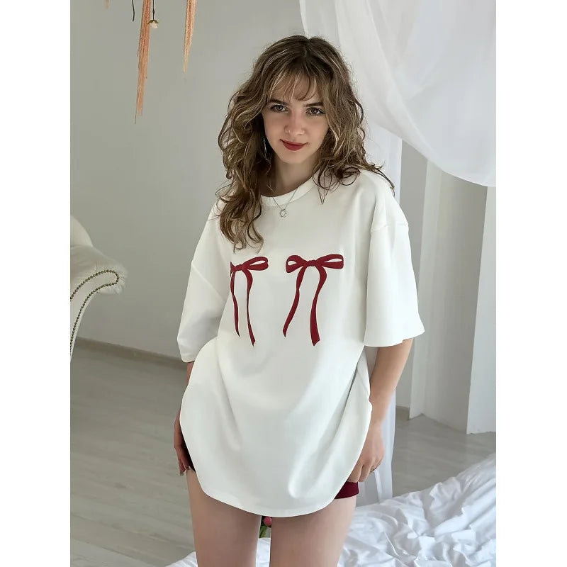 Schleifen-Shirt Cleo – Verspielt & locker geschnitten