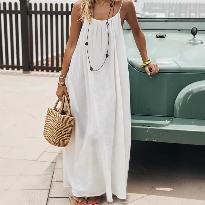 Träger-Maxikleid Saskia – Luftig & lang geschnitten