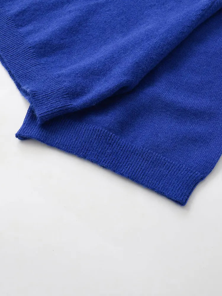 Rollkragenpullover Selma – Weite Trompetenärmel