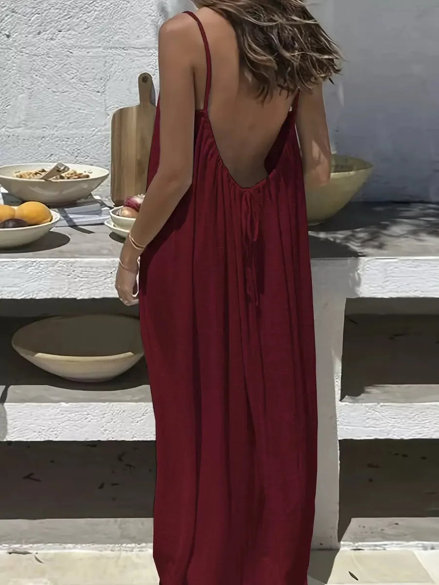 Träger-Maxikleid Saskia – Luftig & lang geschnitten