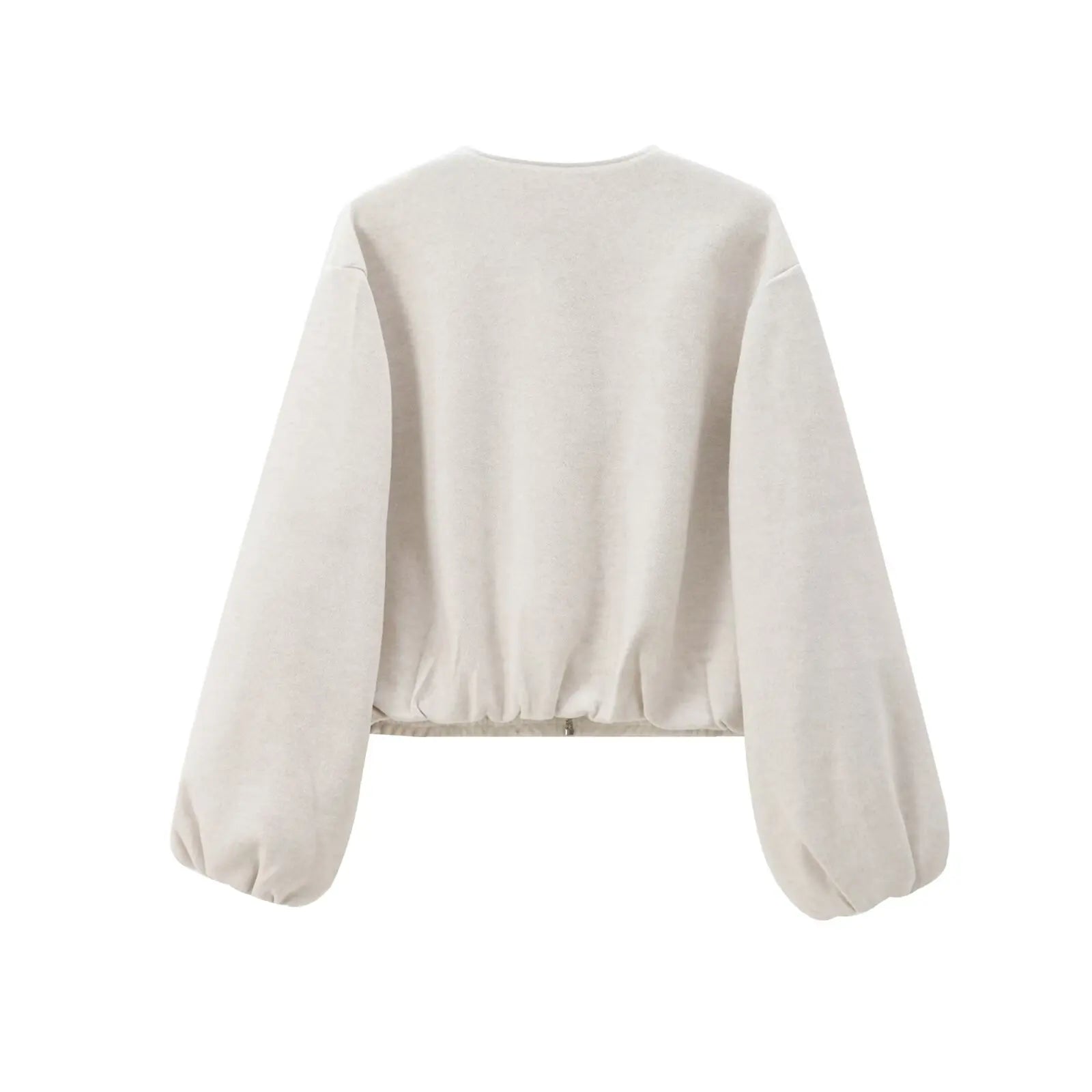 Fleece-Bomber Nele – Cropped mit Zipper