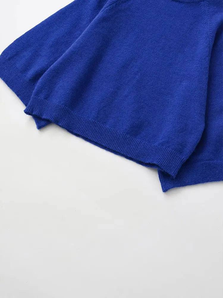 Rollkragenpullover Selma – Weite Trompetenärmel