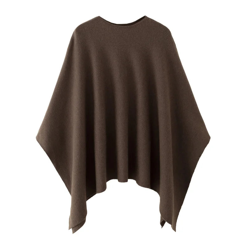 Strick-Cape Solveig – oversized & weich fließend