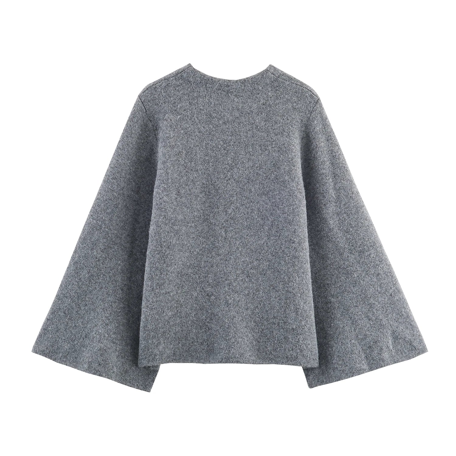 Strickjacke Marlene – Kimono-Look mit weiten Ärmeln