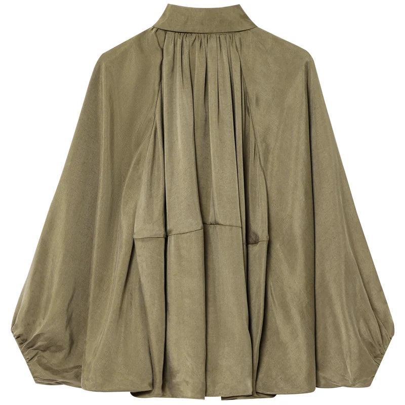 Oversize-Hemdbluse Lotte – Puffärmel & Ballonsaum