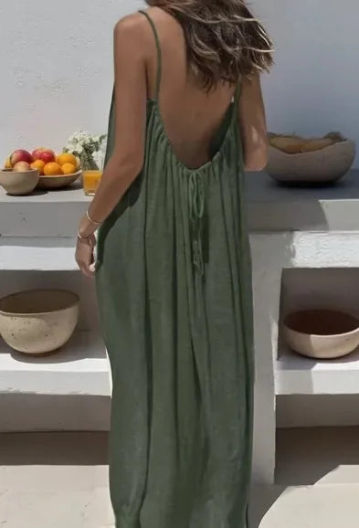 Träger-Maxikleid Saskia – Luftig & lang geschnitten