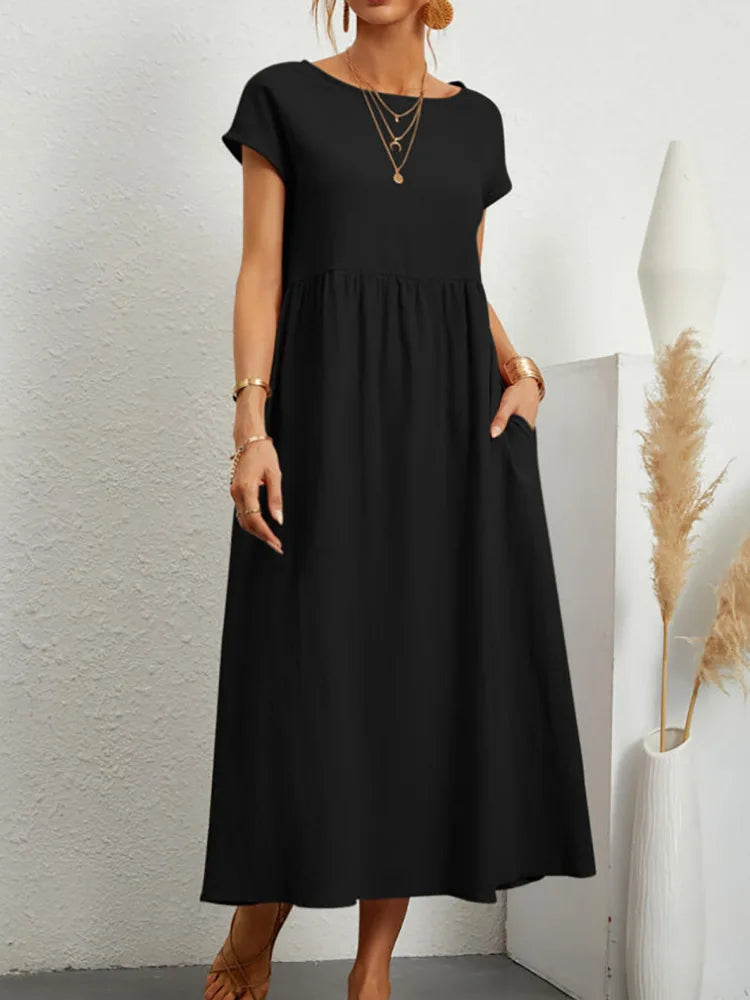 Sommerkleid Annika – Weite A-Linie mit Taschen