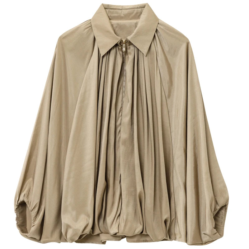 Oversize-Hemdbluse Lotte – Puffärmel & Ballonsaum