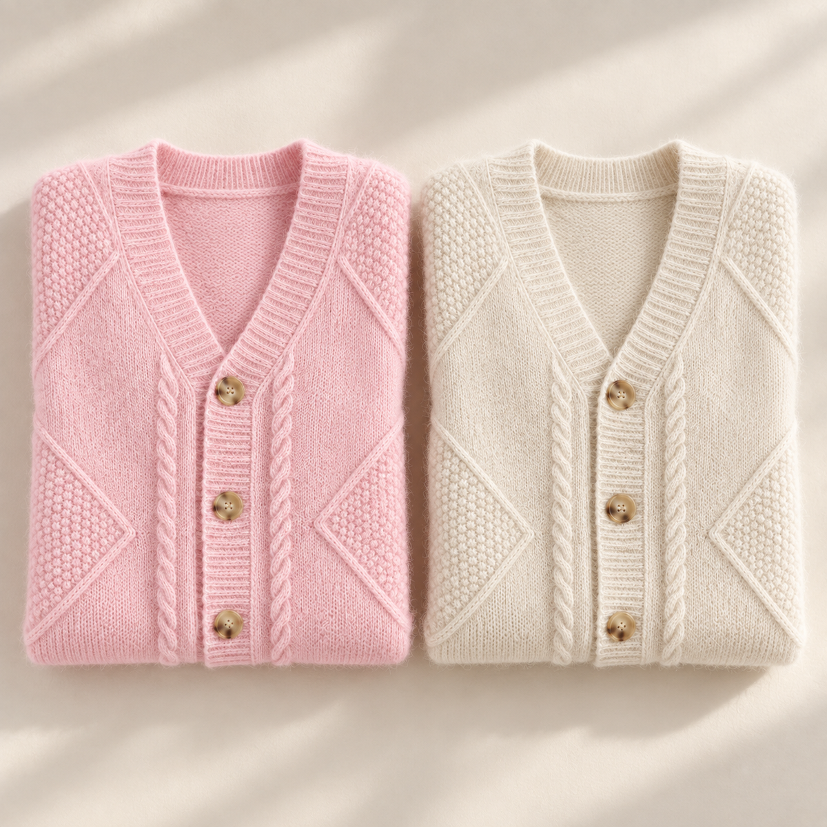 Flausch-Cardigan Theresa – Mit Taschen und Knopfleiste