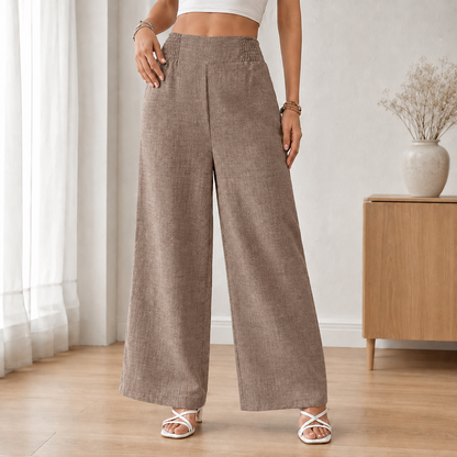 Weite Hose Enya Damen im Buero-Look