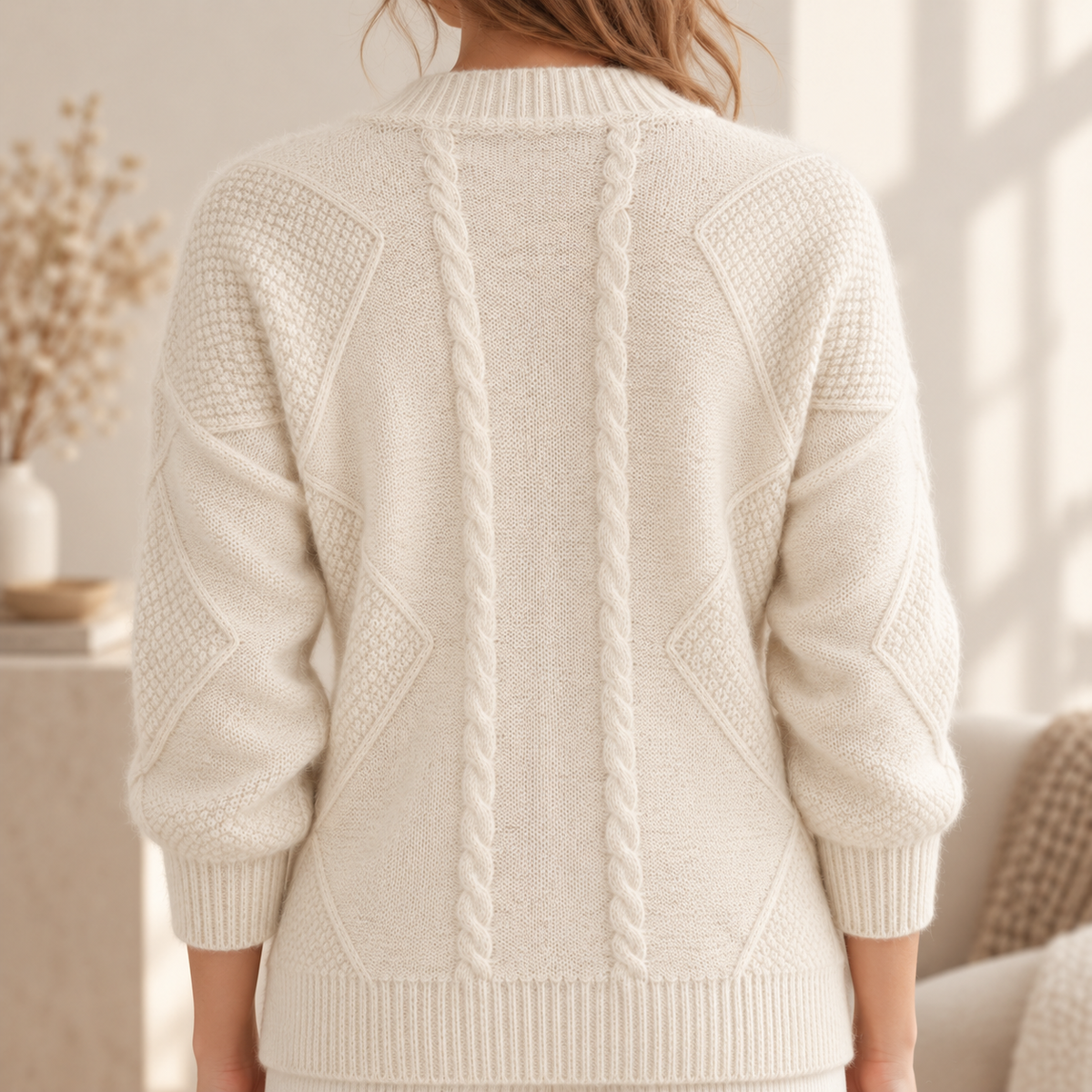 Flausch-Cardigan Theresa – Mit Taschen und Knopfleiste
