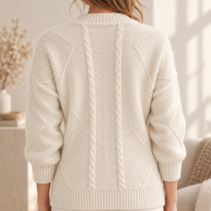 Flausch-Cardigan Theresa – Mit Taschen und Knopfleiste