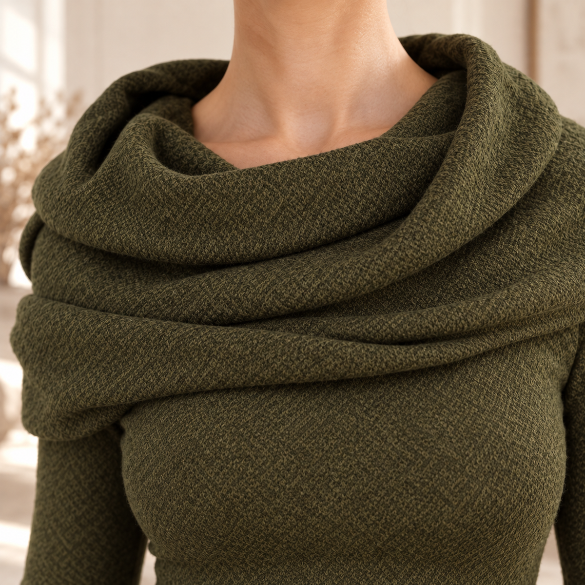 Rollkragen-Strickkleid Susanne – Zeitlos Elegant