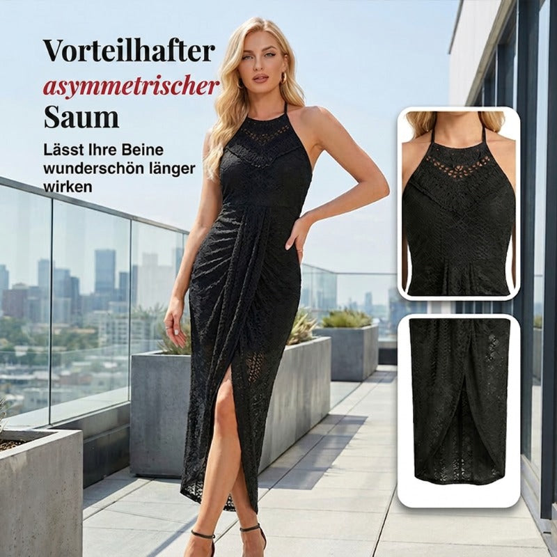 Neckholder-Kleid Selma Damen Vorderansicht