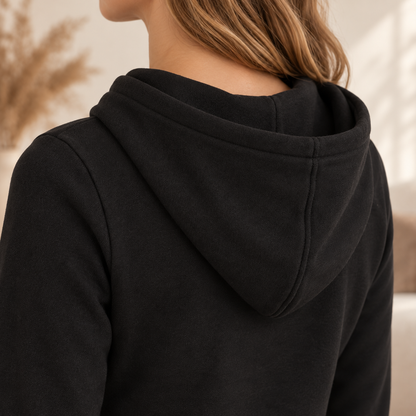 Hoodie-Kleid Cornelia – Kuschelig mit Kapuze