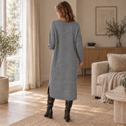 Strick-Midikleid Birgit – Locker & Alltagstauglich