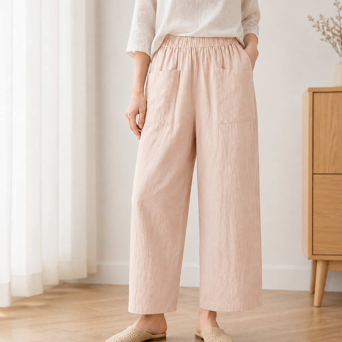 Weite Leinenhose Alina Farbvarianten Uebersicht