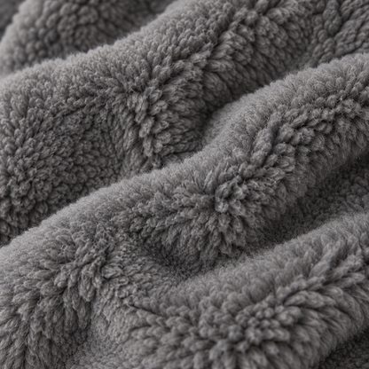 Fleece-Mantel Katharina – Oversized mit Reißverschluss