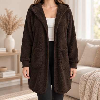 Hoodie-Cardigan Imke – Lang mit Kapuze