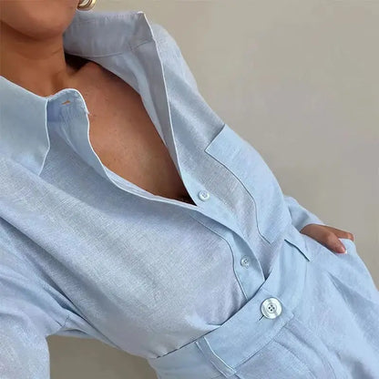 Loungewear-Set Nora – Hemd & Shorts