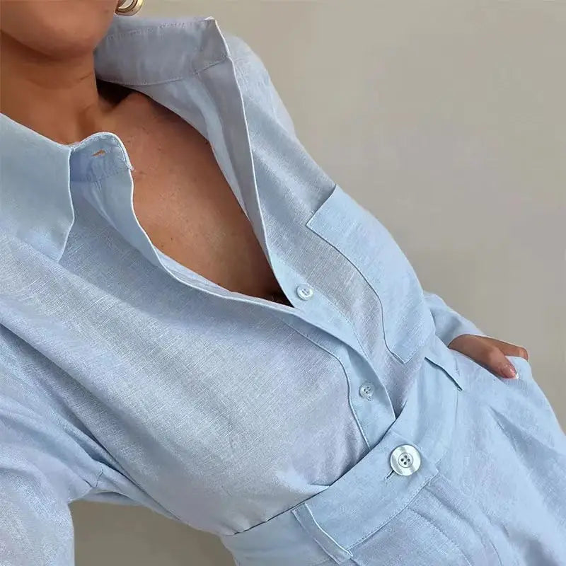 Loungewear-Set Nora – Hemd & Shorts