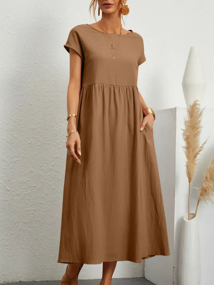 Sommerkleid Annika – Weite A-Linie mit Taschen