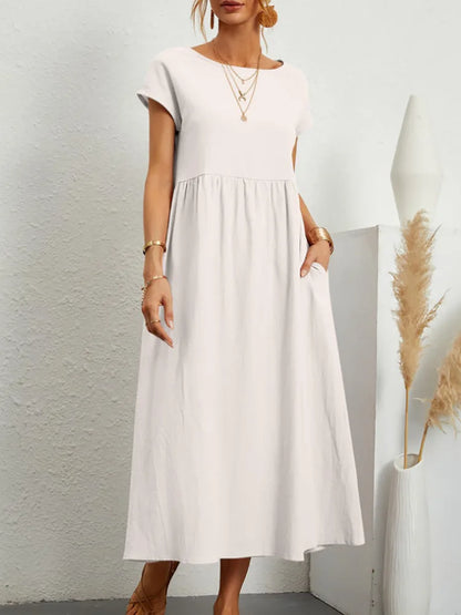 Sommerkleid Annika – Weite A-Linie mit Taschen