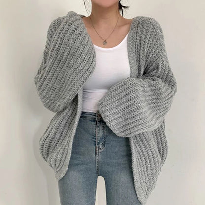 Grobstrick-Cardigan Maja – Oversized & Offen