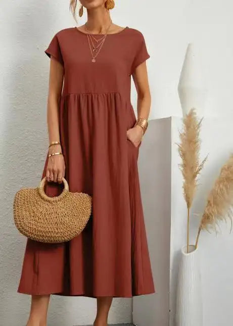 Sommerkleid Annika – Weite A-Linie mit Taschen
