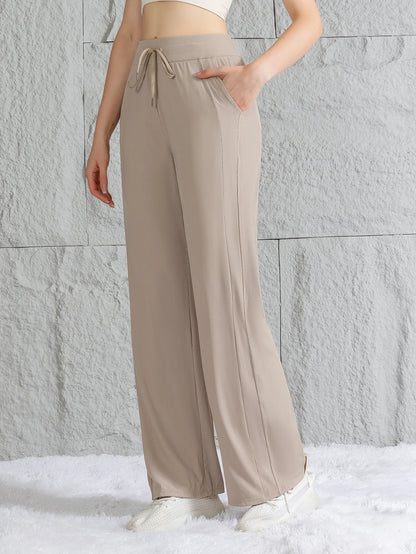 Wide-Leg Hose Kira – High Waist in Eisseiden-Optik