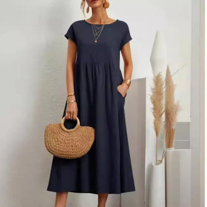 Sommerkleid Annika – Weite A-Linie mit Taschen