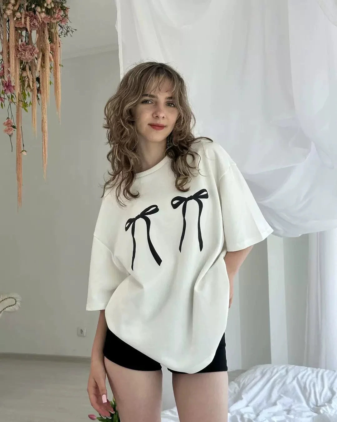 Schleifen-Shirt Cleo – Verspielt & locker geschnitten