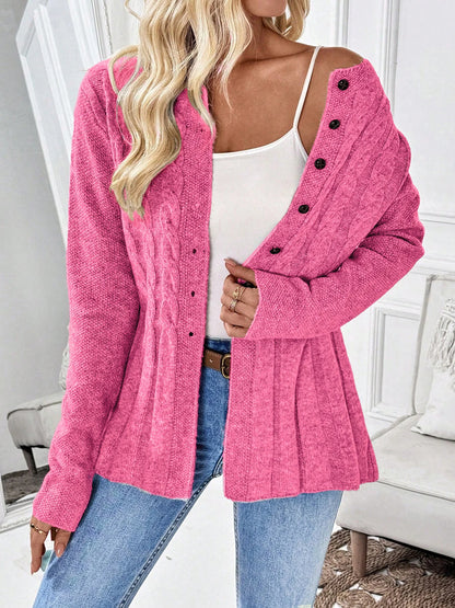 Strickjacke Mila – Cardigan mit Schößchen