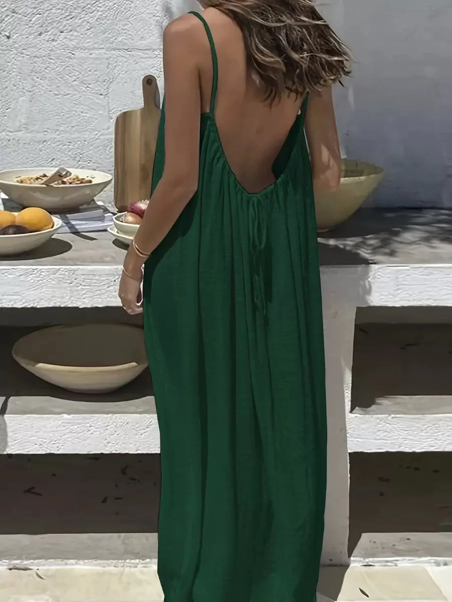 Träger-Maxikleid Saskia – Luftig & lang geschnitten