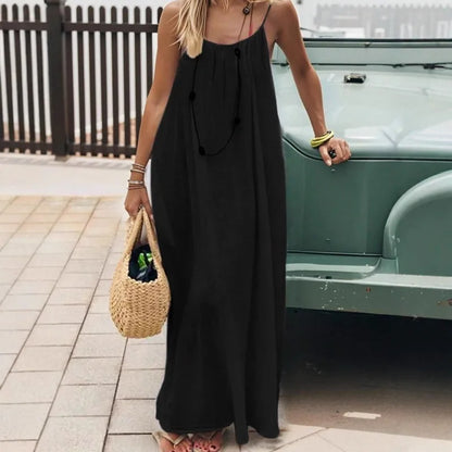 Träger-Maxikleid Saskia – Luftig & lang geschnitten