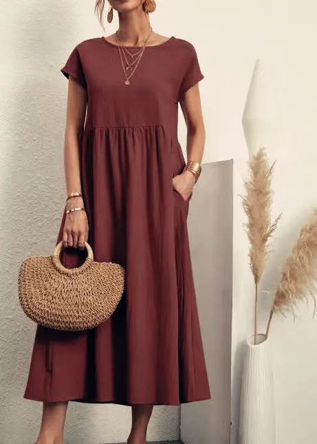 Sommerkleid Annika – Weite A-Linie mit Taschen