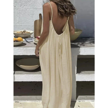 Träger-Maxikleid Saskia – Luftig & lang geschnitten