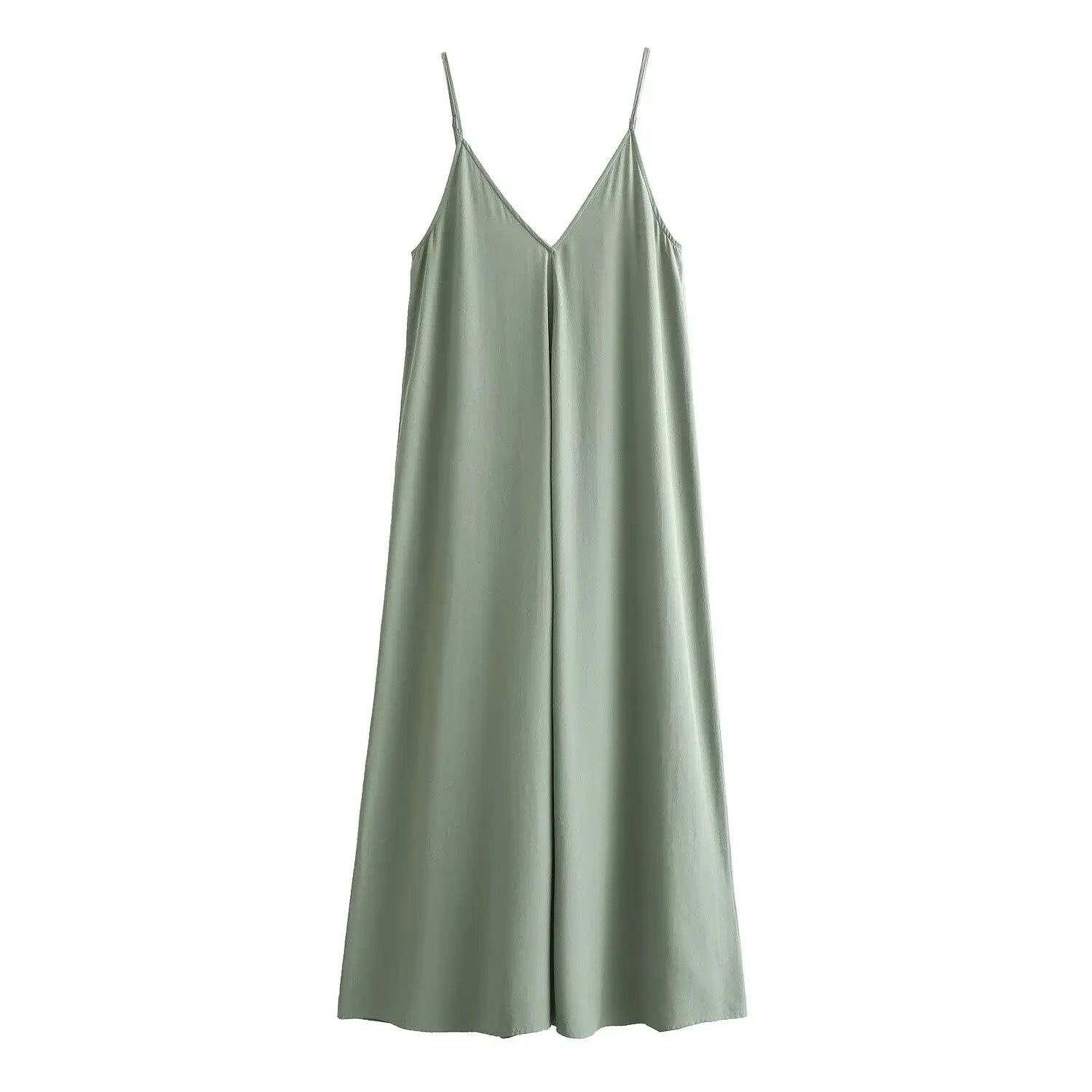 Slip-Maxikleid Svea – V-Ausschnitt im fließenden Schnitt