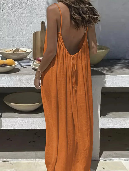 Träger-Maxikleid Saskia – Luftig & lang geschnitten
