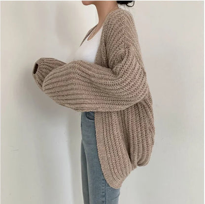 Grobstrick-Cardigan Maja – Oversized & Offen