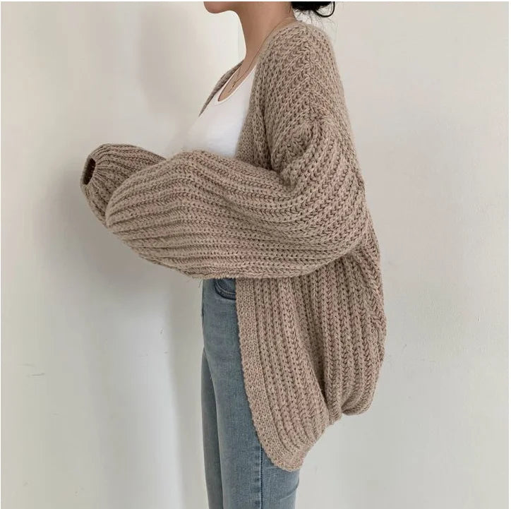 Grobstrick-Cardigan Maja – Oversized & Offen