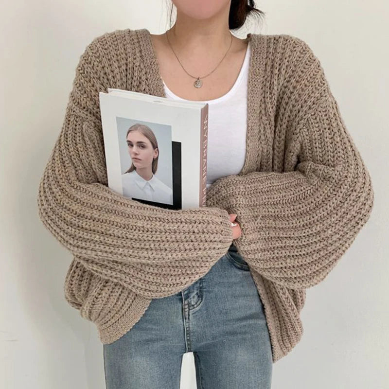 Grobstrick-Cardigan Maja – Oversized & Offen