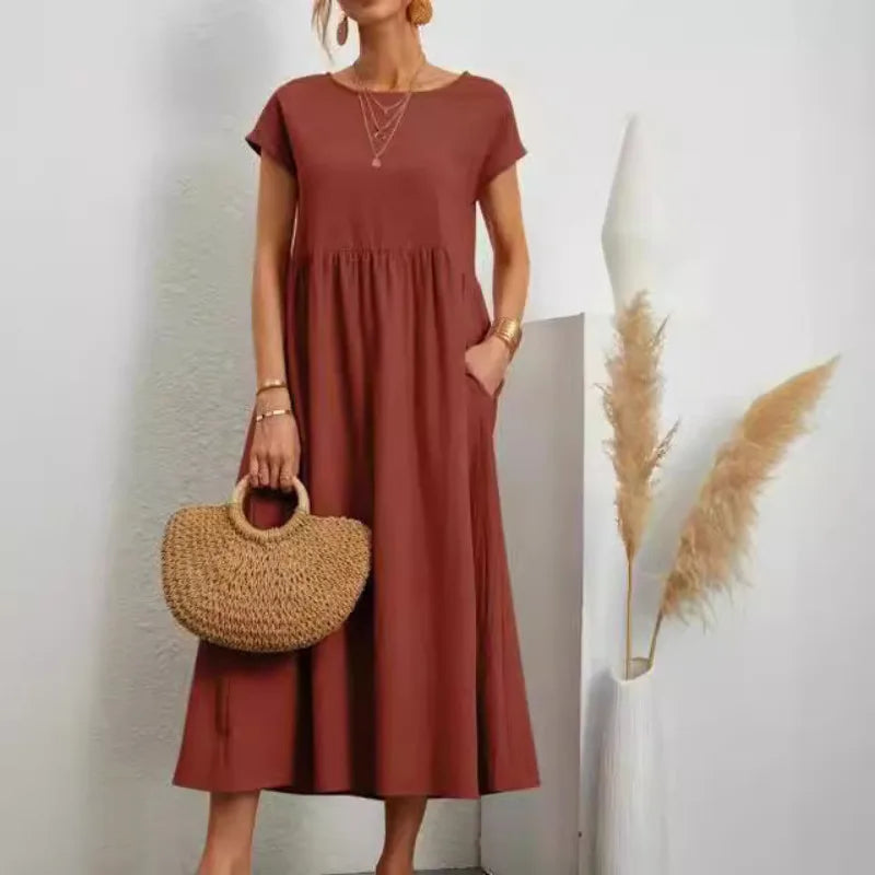 Sommerkleid Annika – Weite A-Linie mit Taschen
