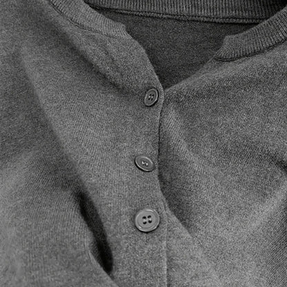 Basic-Cardigan Ella – Feinstrick mit Knopfleiste
