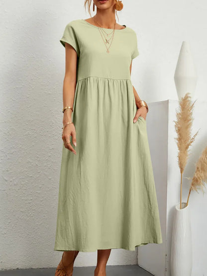 Sommerkleid Annika – Weite A-Linie mit Taschen