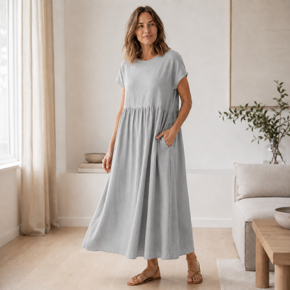 Sommerkleid Annika – Weite A-Linie mit Taschen