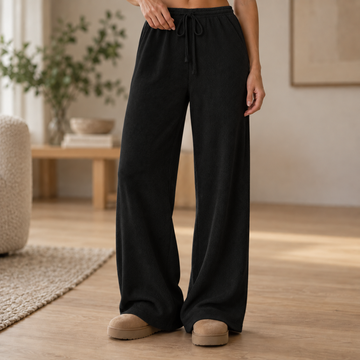 Weite Strickhose Anke – Bequem & Warm