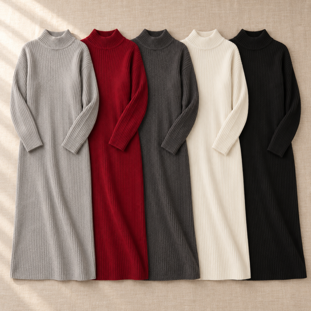 Maxi-Strickkleid Karin – Lang & Locker