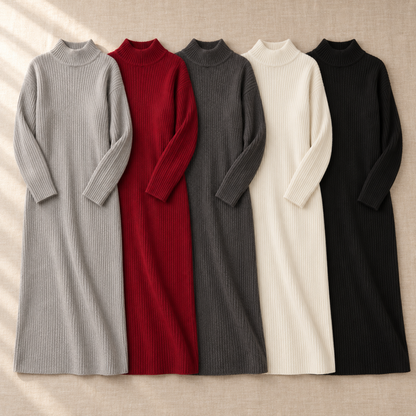 Maxi-Strickkleid Karin – Lang & Locker