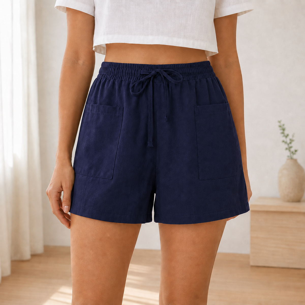 Bermuda-Shorts Nina Damen im Alltag getragen